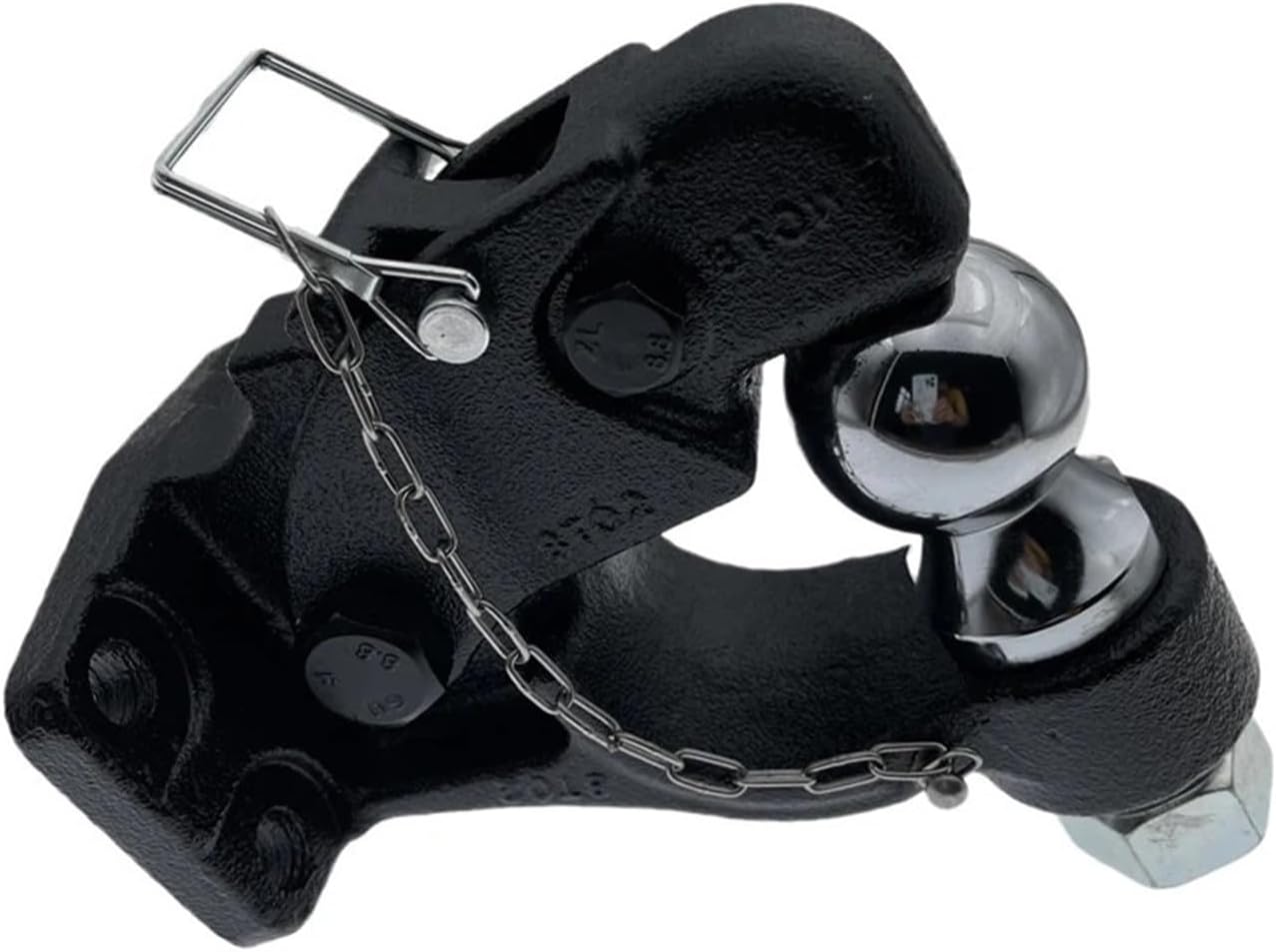 Pintle Hook Combo with 50mm Ball Trailer Hitch Towing Heavy Duty 8 TON RV Ball Parts Camper Accessories Caravan Components