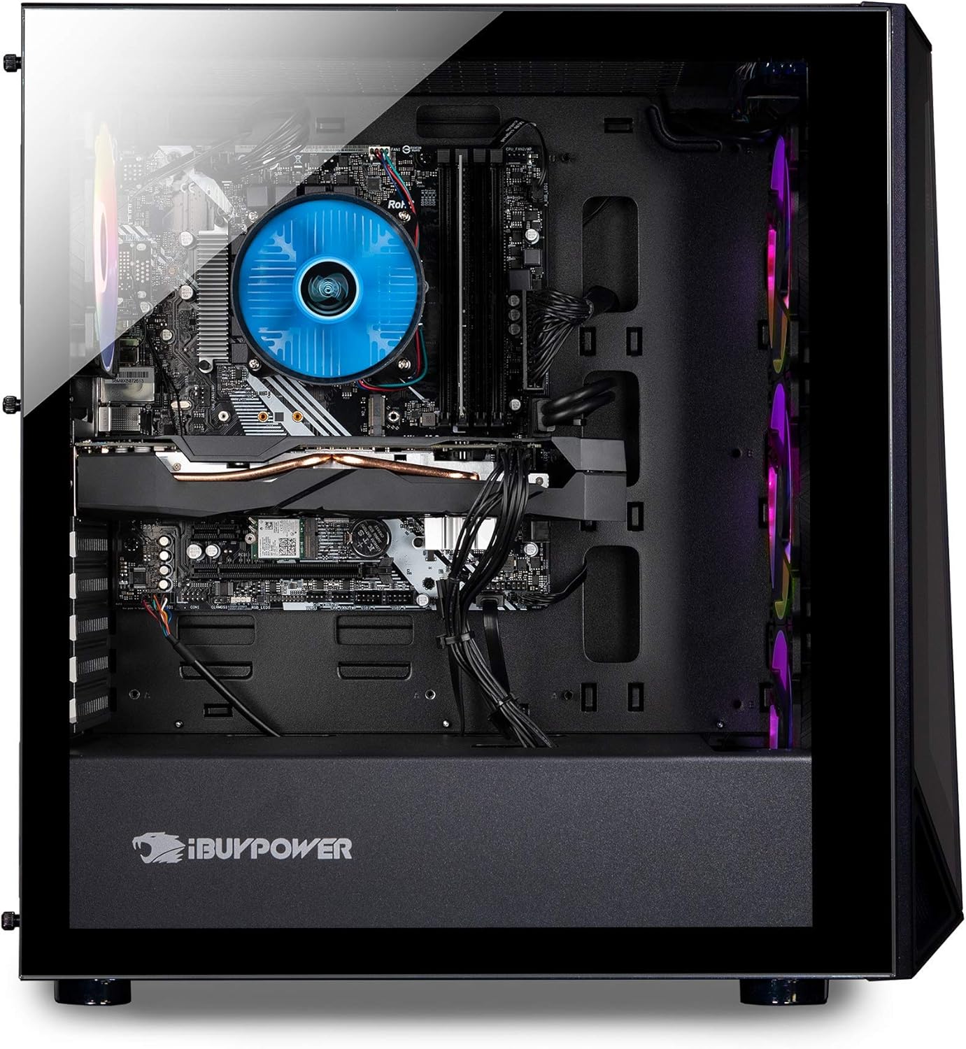 iBUYPOWER Pro Gaming PC Computer Desktop Trace 4 MR 182A (Ryzen 5 3600 3.6GHz, AMD RX 560 2GB, 8GB DDR4 RAM, 240GB SSD, WiFi Ready, Windows 10 Home)