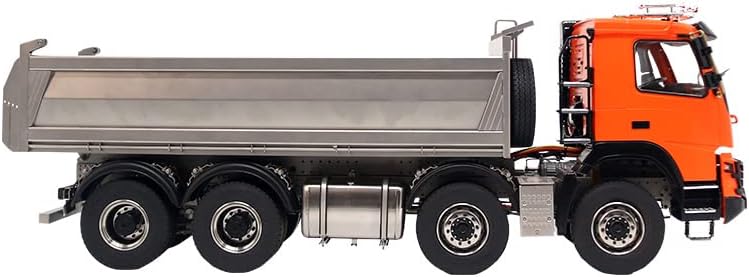 Jdm-161 1/14 8X8 Rc Hydraulic Dumper Truck Model with Motor Esc Servo Radio Controller Differential Lock