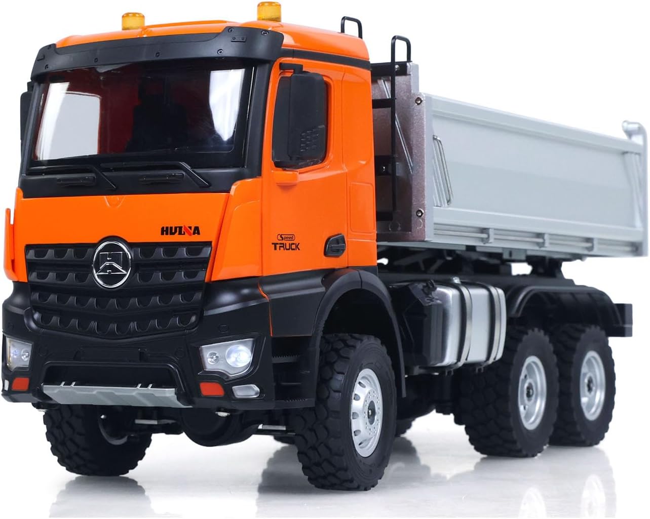 TOUCAN RC HOBBY US in Stock 1/14 HUINA 1598 2.4G Remote Control Dumper 6×6 Engineering Transport Vehicle Lifting Rod Tipper Car Light Sound for Adult
