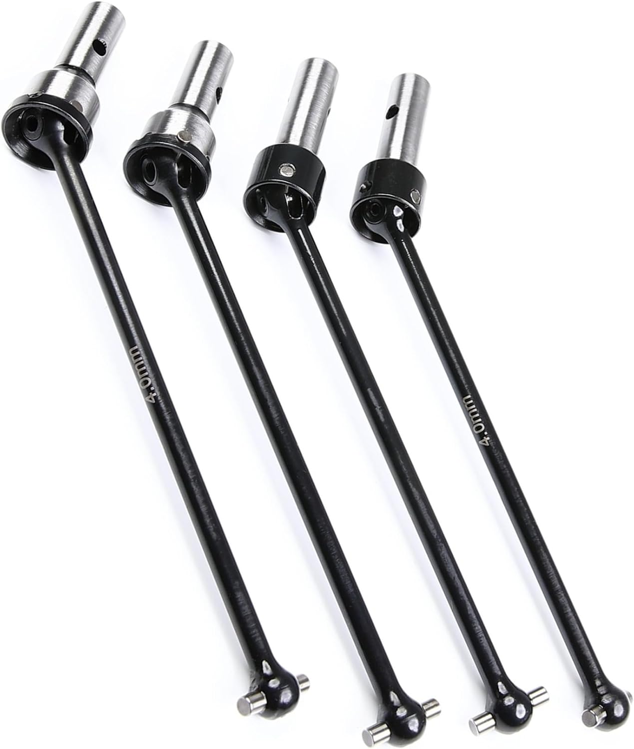 RC Car Transmission Shaft for TLR Race for LOSI for 8IGHT X-E 4WD 1/8 Metal Steel RC Car Driveshaft Front Rear Dog Bones Transmission Shaft RC Car Upgrade Part(Front and Rear)