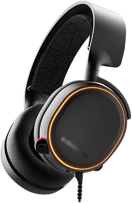 Gaming Headset 7.1 Surround Sound Gaming Headset Noise Canceling Mic Soft Memory Earmuffs for PC PS4 Headset Accessories (Color : Black)