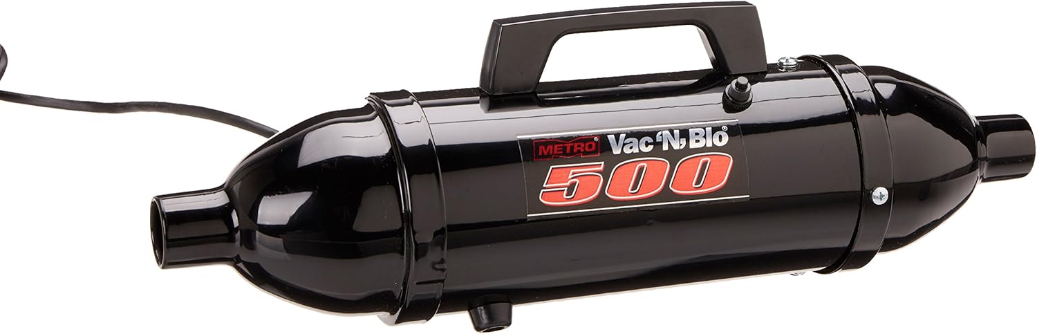 METROVAC VM12500T Vac N' Blo 500W Hand Vacuum & Blower, 120V, Powerful, Lightweight, All-Steel Construction, Dry Pickup, 60