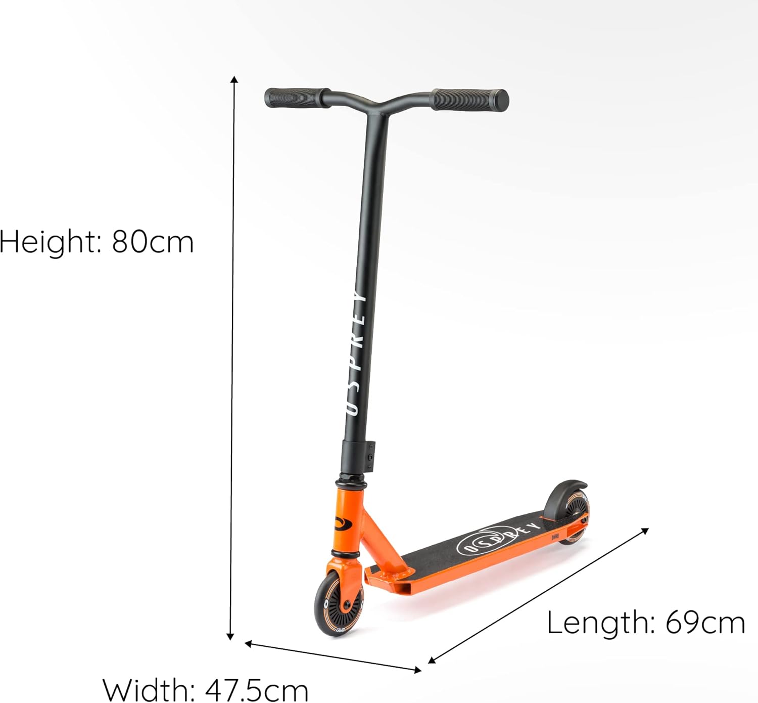 Osprey Stunt Scooter | for Boys Girls Kids and Adults, Kick T-Bar Street Pro 360 Spin Scooter with ABEC 5 Bearings and Ergonomic Handlebars, Multiple Colours