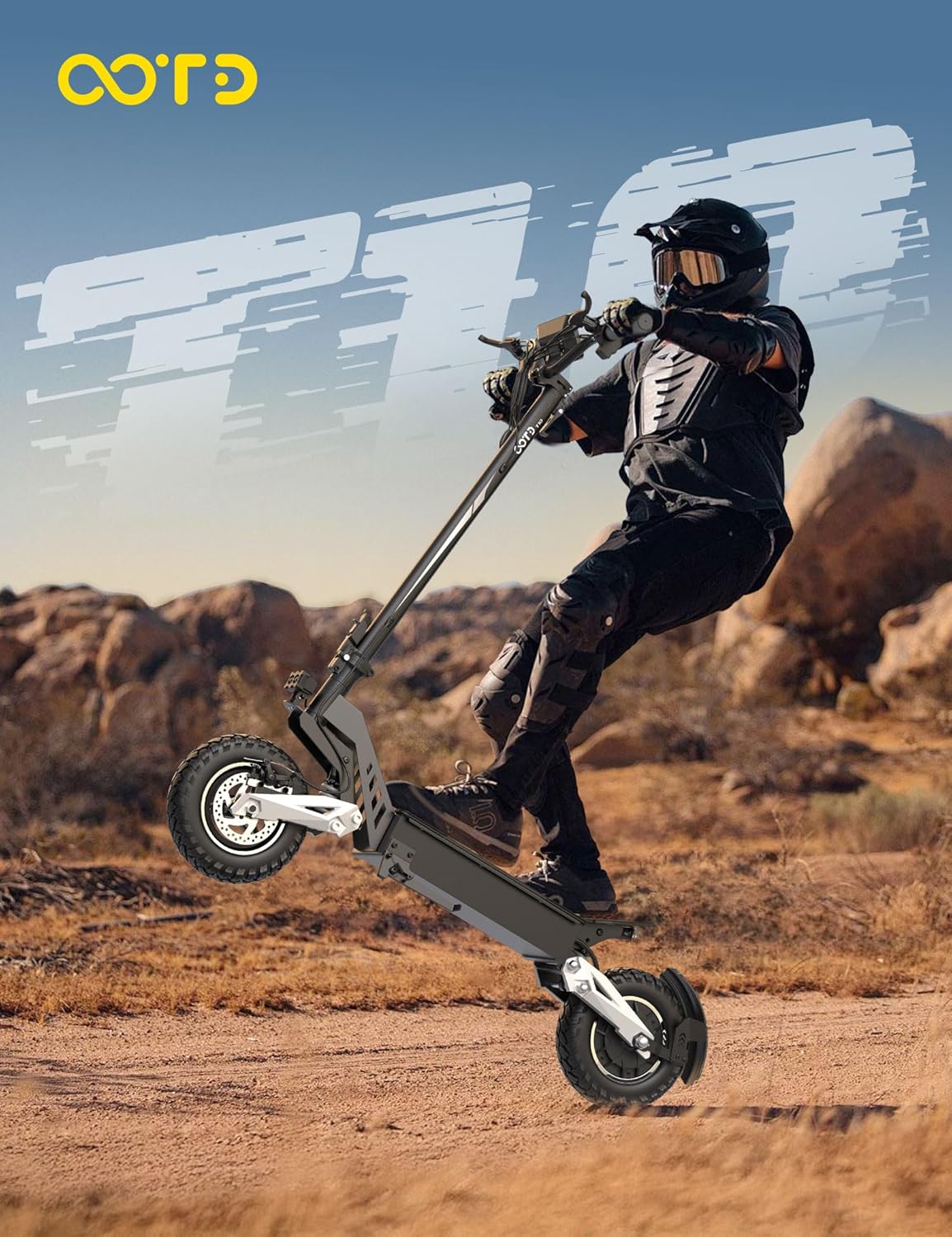 T10 Electric Scooter for Adults, 48V 18AH Battery Up to 37 Miles Long Range & 900W Motor, 31 MPH Max Speed, 11 Inch All-Terrain Tires Folding Commuter E Scooter with Dual Suspension & HD LCD Display