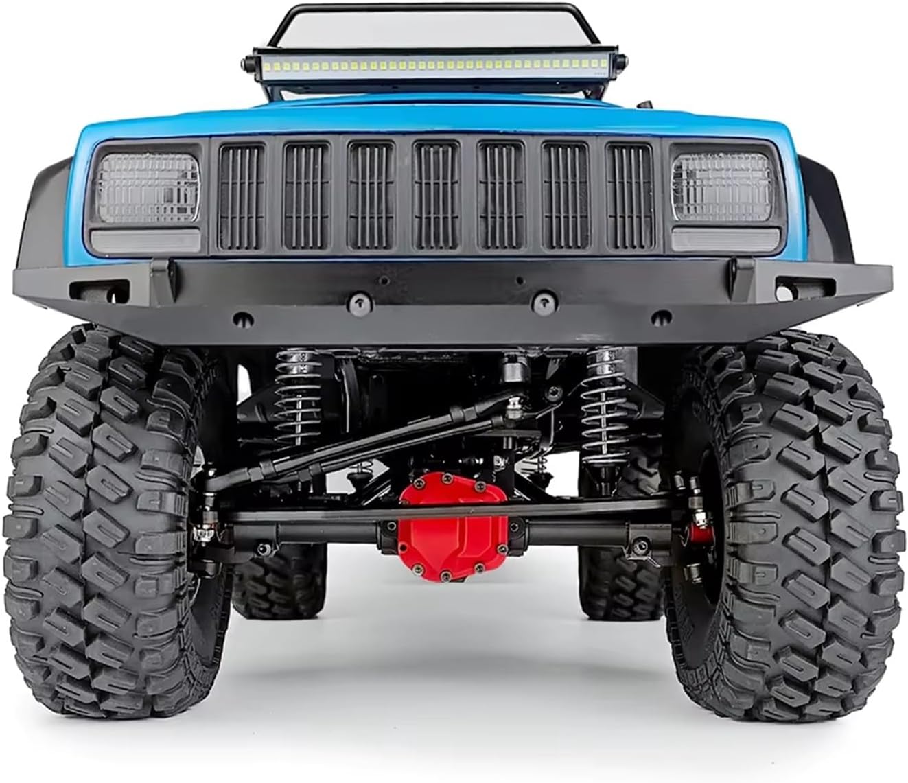 Compatible with Axial for SCX10 II AX90046 90047 90027 1/10 RC for Rock Crawler Car Parts Metal Front Rear Axle Straight Complete Axle RC Car Part Accessories(Front and Rear)