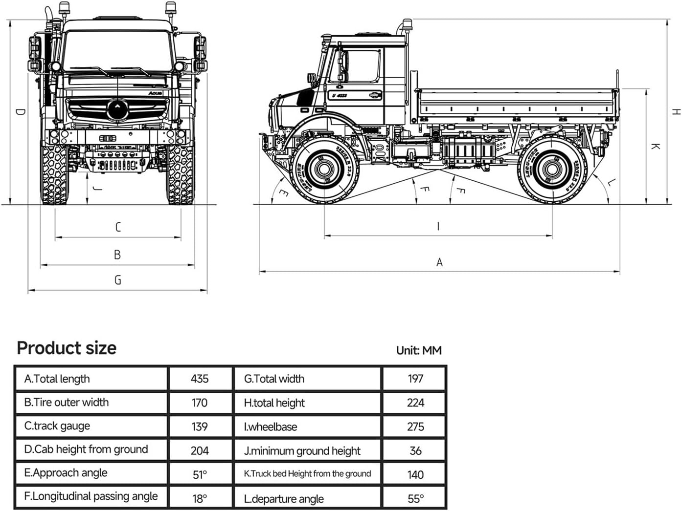 TOUCAN RC HOBBY U4023 LESU 4WD 1/14 Remote Control Off Road Car Metal RC ATV Light Truck Model Differential Locks Wheel Hub Reduction No Battery