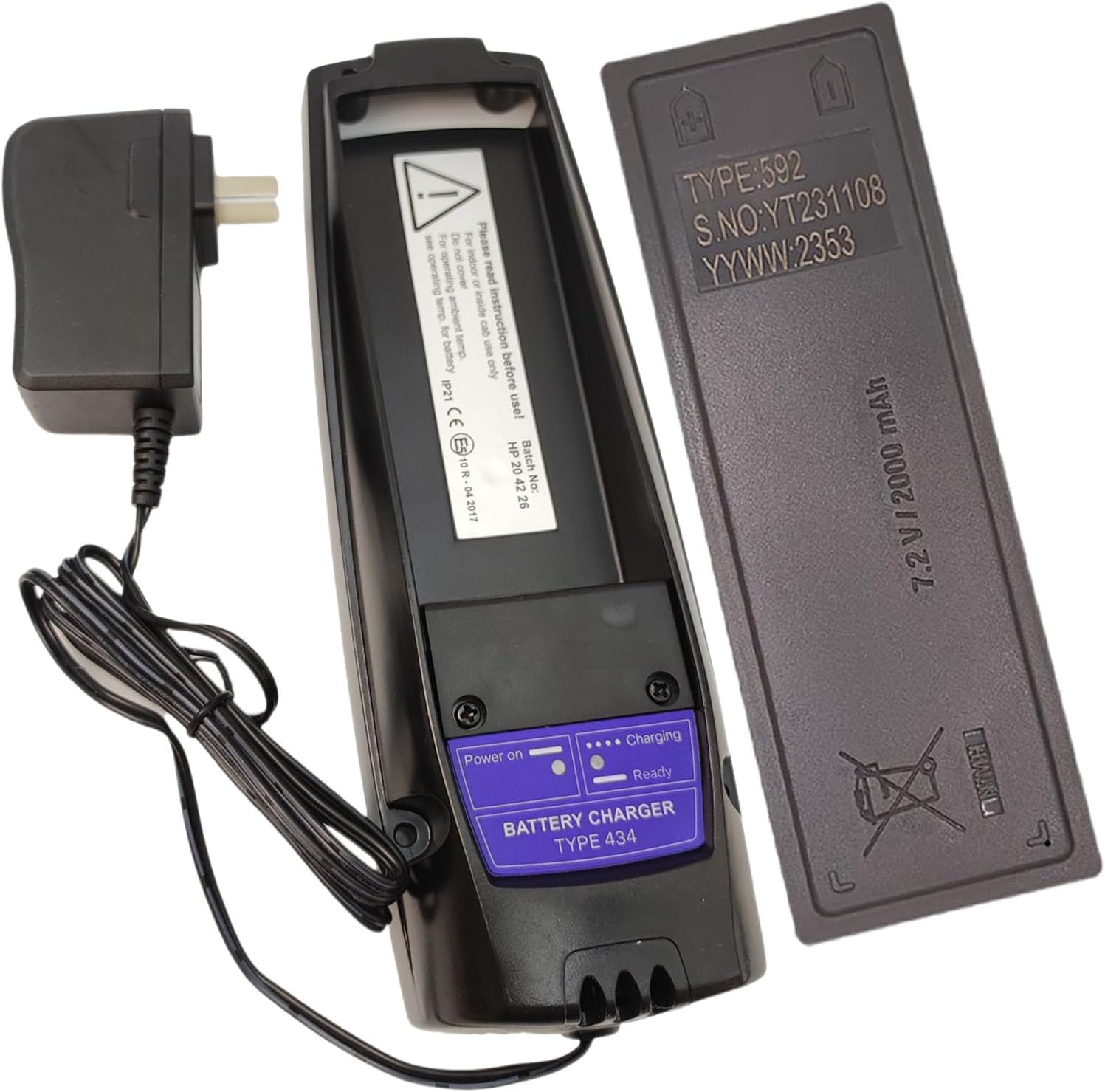 (1 Pcs) 100-240V Scanreco 434 Battery Charger + (1 Pcs) 7.2V Ni-MH SCANRECO 592 590 960 RC400 Battery New