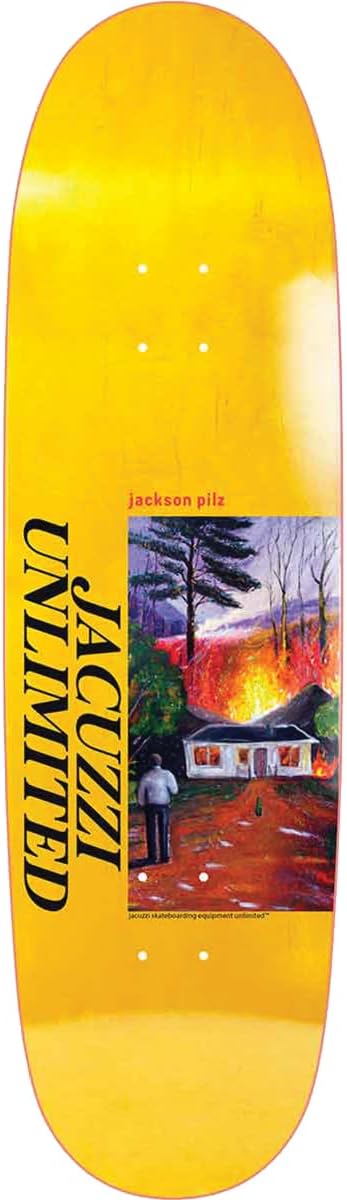 Ja​cuzzi Pilz Lawn Fire Deck 9.12 Yellow - Assembled AS Complete Skateboard