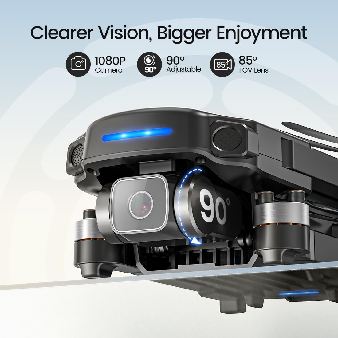 Holy Stone HS360S GPS Drones with 4K UHD Camera for Adults,RC FPV Foldable Quadcopter Drone with 3 Batteries,10000 Ft Transmission,GPS Follow Me, Auto Smart Return, Brushless Motor,Beginner Mode,249g