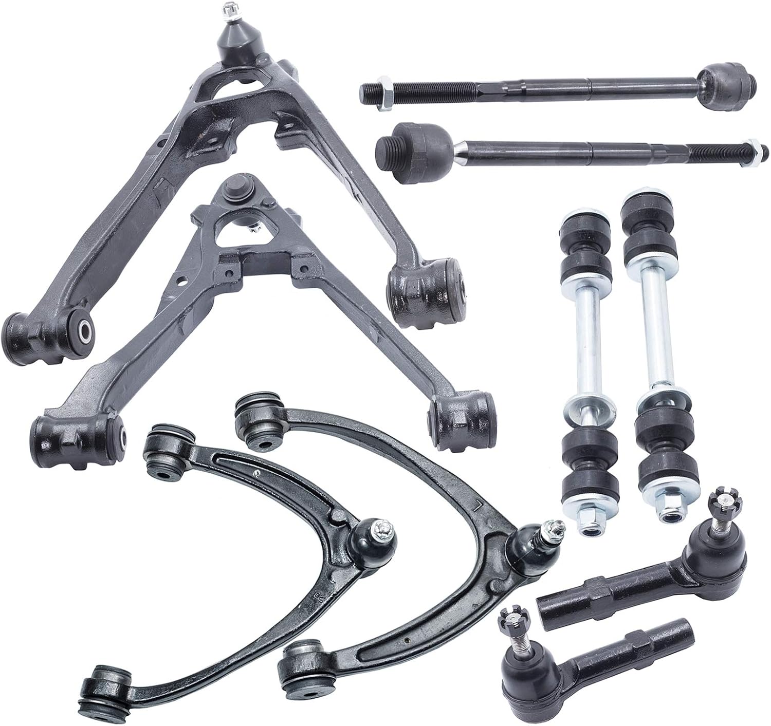10 Pc Front Suspension Kit Control Arms replacement for Cadillac Escalade Chevy Silverado Suburban Tahoe GMC Sierra 2007-2013