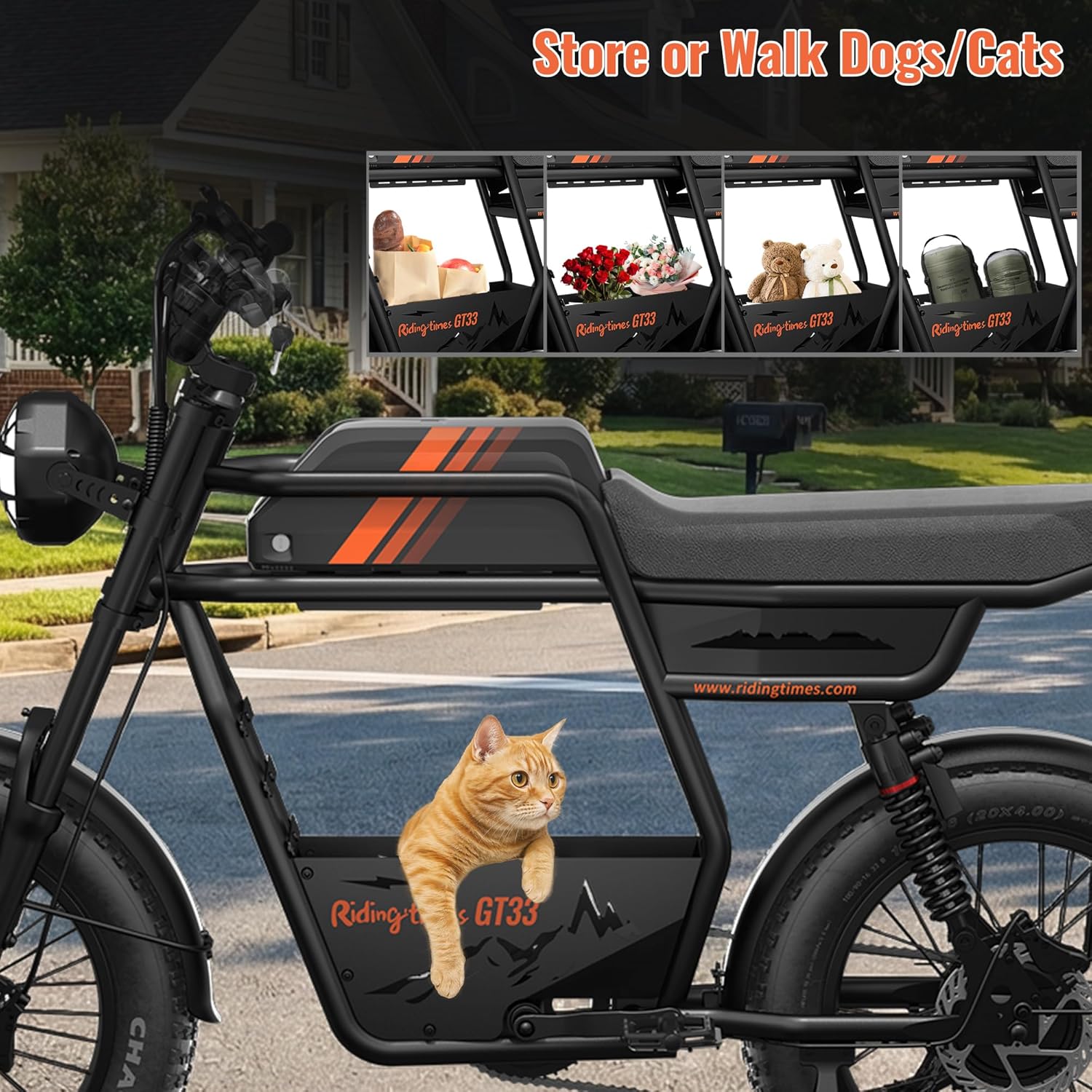 1500W Electric Dirt Bike with 48V 27Ah Battery 40MPH & 50-Mile Adults Electric Scooter with Seat, 25