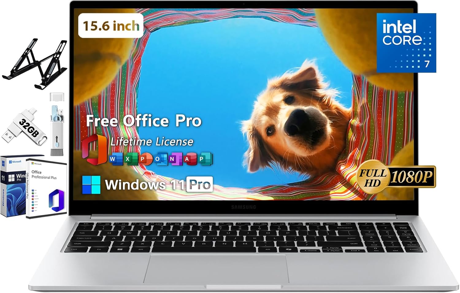 SAMSUNG Galaxy Book4 Business Laptop, Intel 10-Core 7-150U(Beats i7-1335U), 15.6