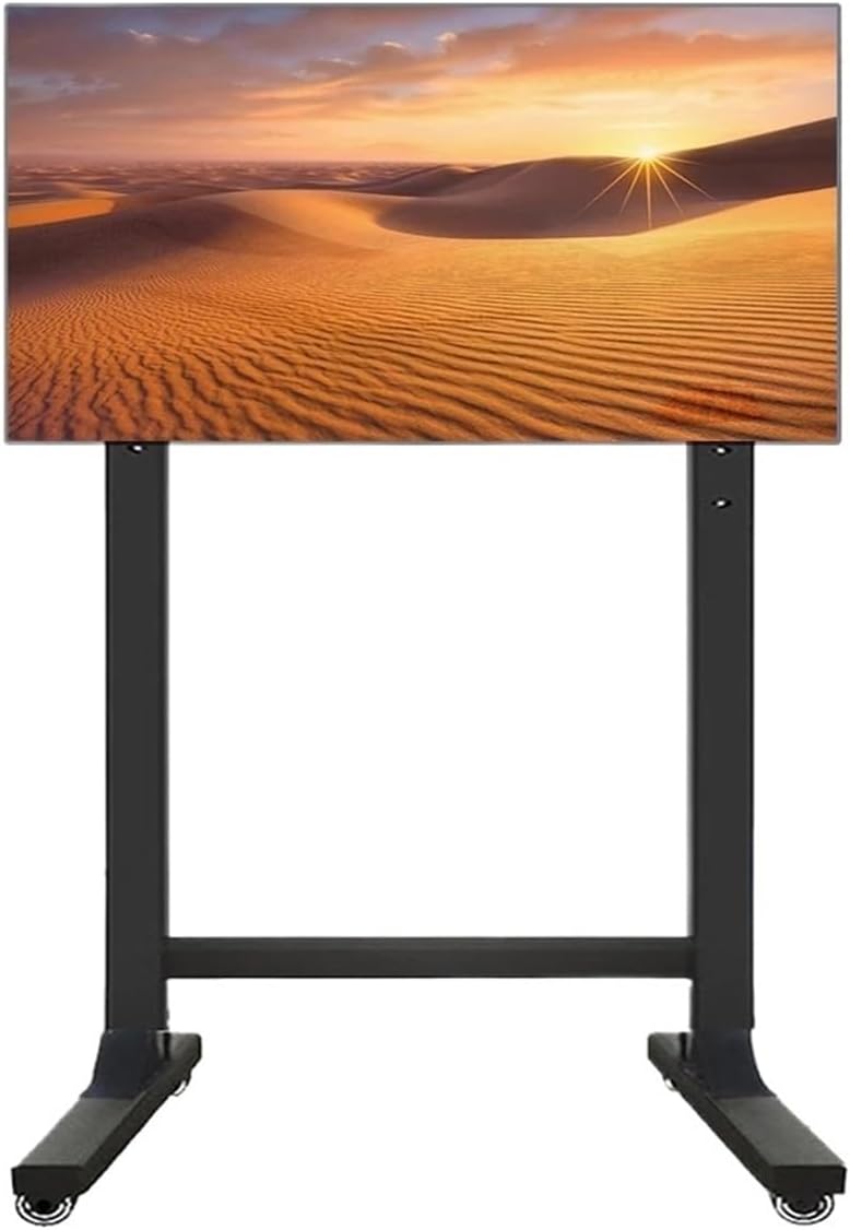 50-75 inch mobile TV cabinet floor-standing wheeled cart with load capacity of 100 kg
