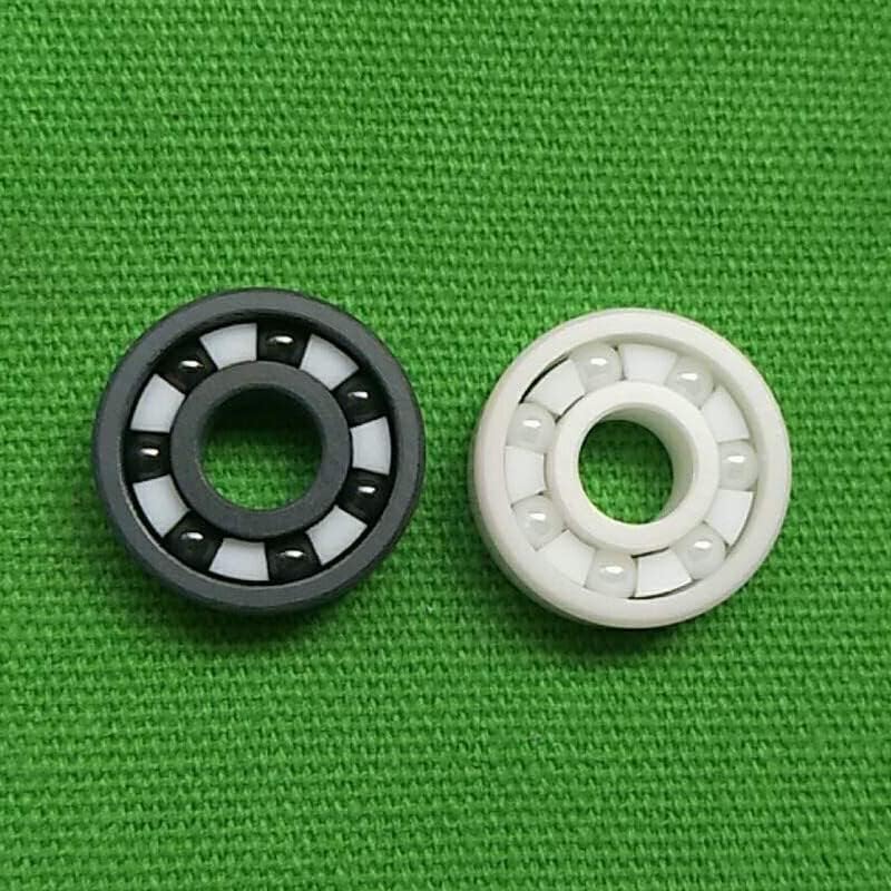 Bearings Full Ceramic 608 Bearing ZrO2/Si3N4 Inline Speed Skates 7 Beads 608RS Fast Bering(16 Pcs Black Ceramic)