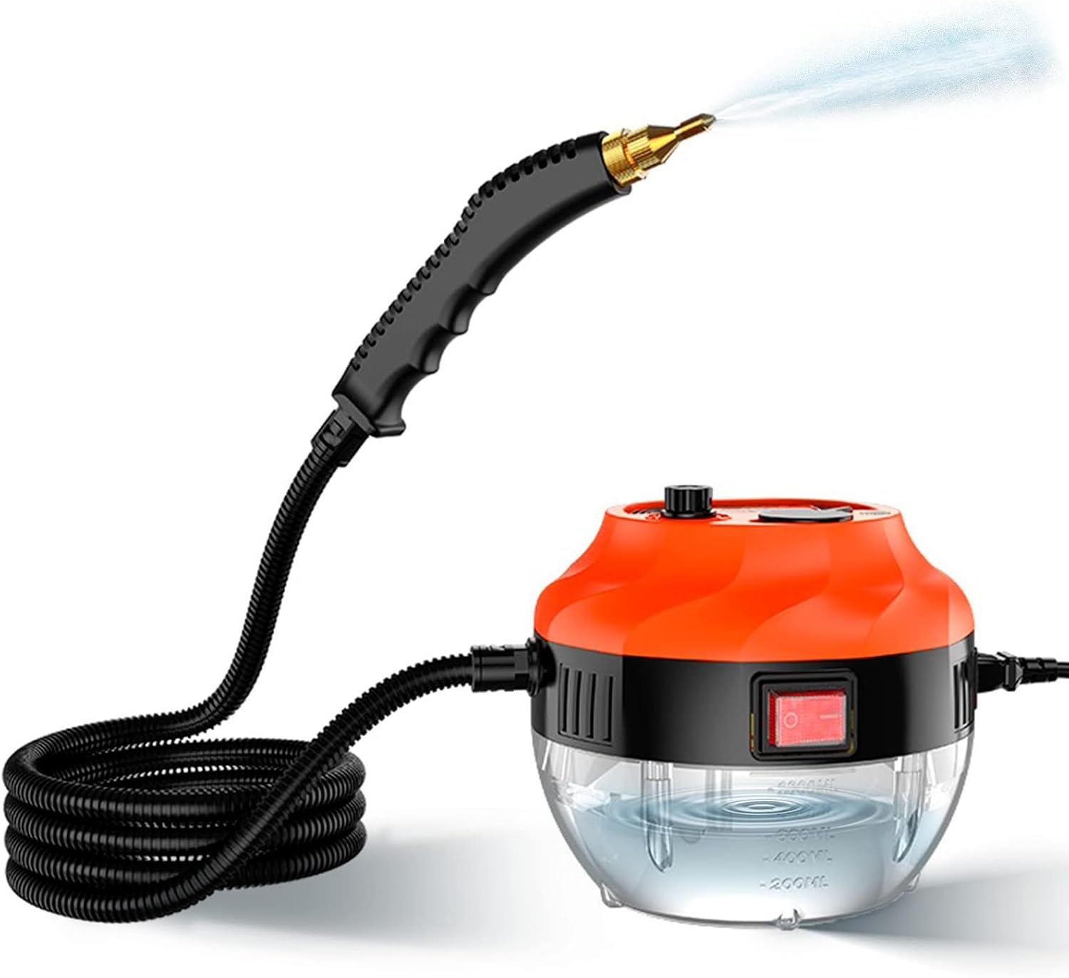 ALIWO 2500 Watt High Pressure Cleaner Handheld Steam Cleaner with 3 Brushes High Capacity Portable Steamer for Kitchens, Sofas, Air Conditioners, Bathrooms, Cars