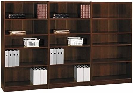 Bush Furniture Universal 5 Shelf Wall Bookcase in Vogue Cherry