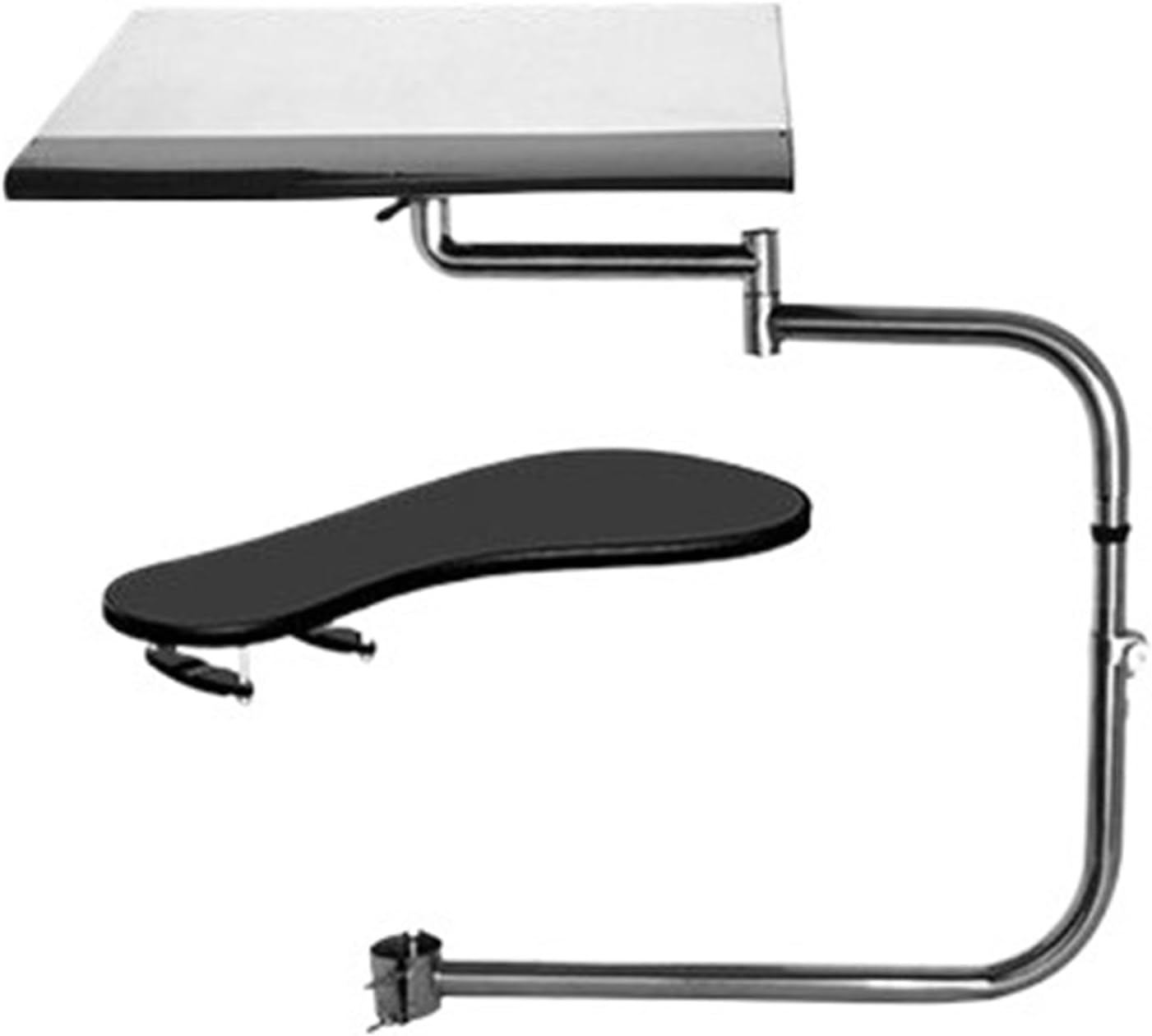 Metal multifunctional full motion chair clamp laptop tray + keyboard wrist rest installation full motion office(OK-010W)