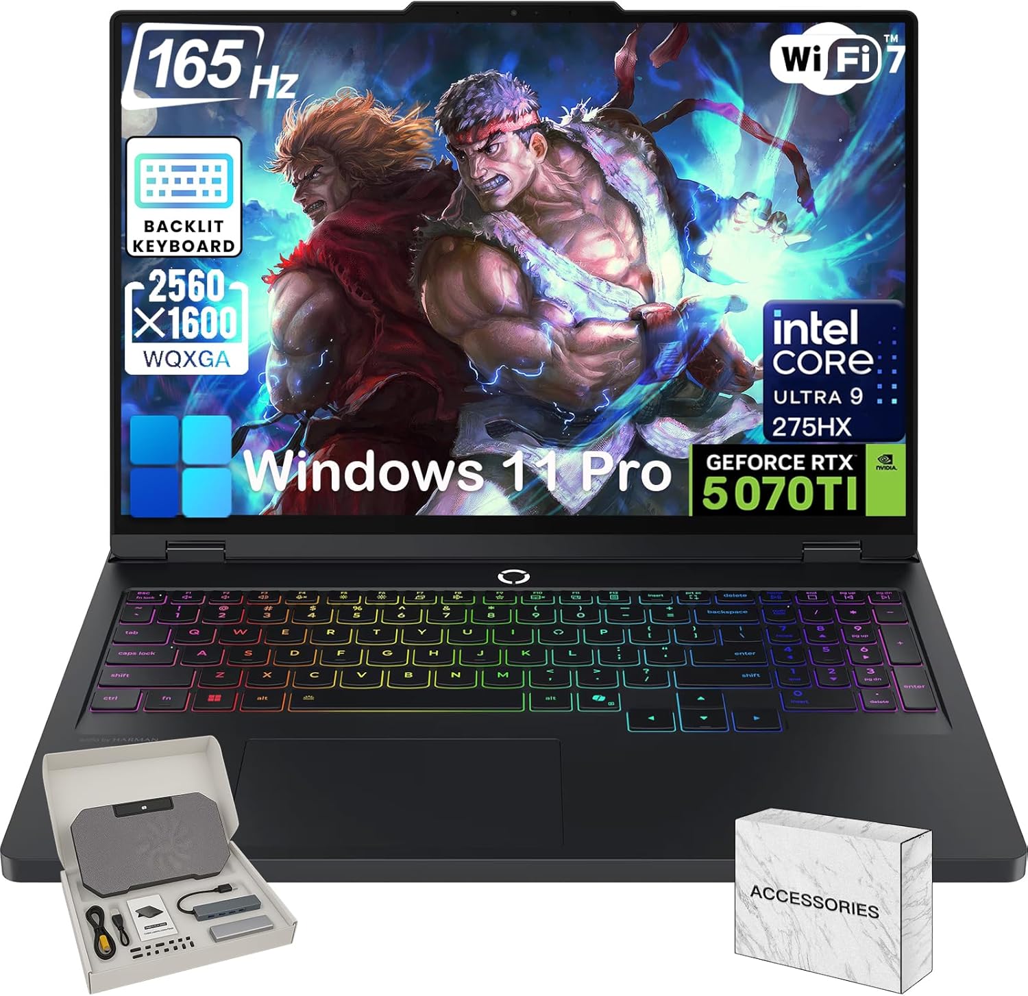 Lenovo Legion Pro 5i Gen 10 Gaming Laptop (2025) - GeForce RTX 5070 Ti, Intel 24 Core Ultra 9 275HX, 64GB RAM, 4TB SSD, 16.0