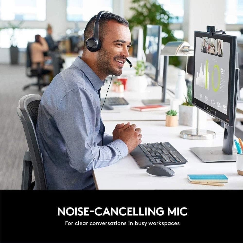 Gaming Headset, Head-Mounted USB Gaming Headset,Wired Headset,Suitable for a Variety of Electronic Devices (Black)