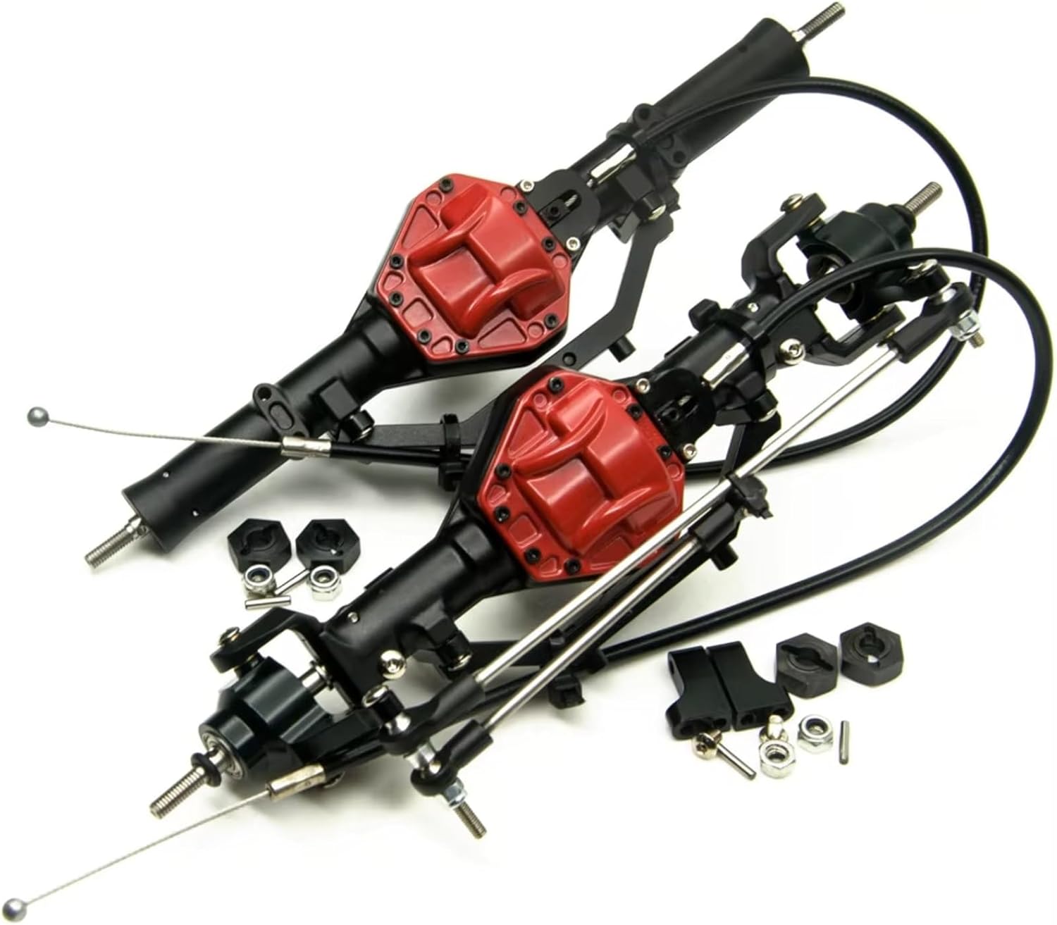 Rc Crawlers Axles For Axial For SCX10 CC01 F350 1:10 Front Rear Axle With Lock Crawler RC Car Parts Complete Metal Alloy Model Reapir Accessory(1set)