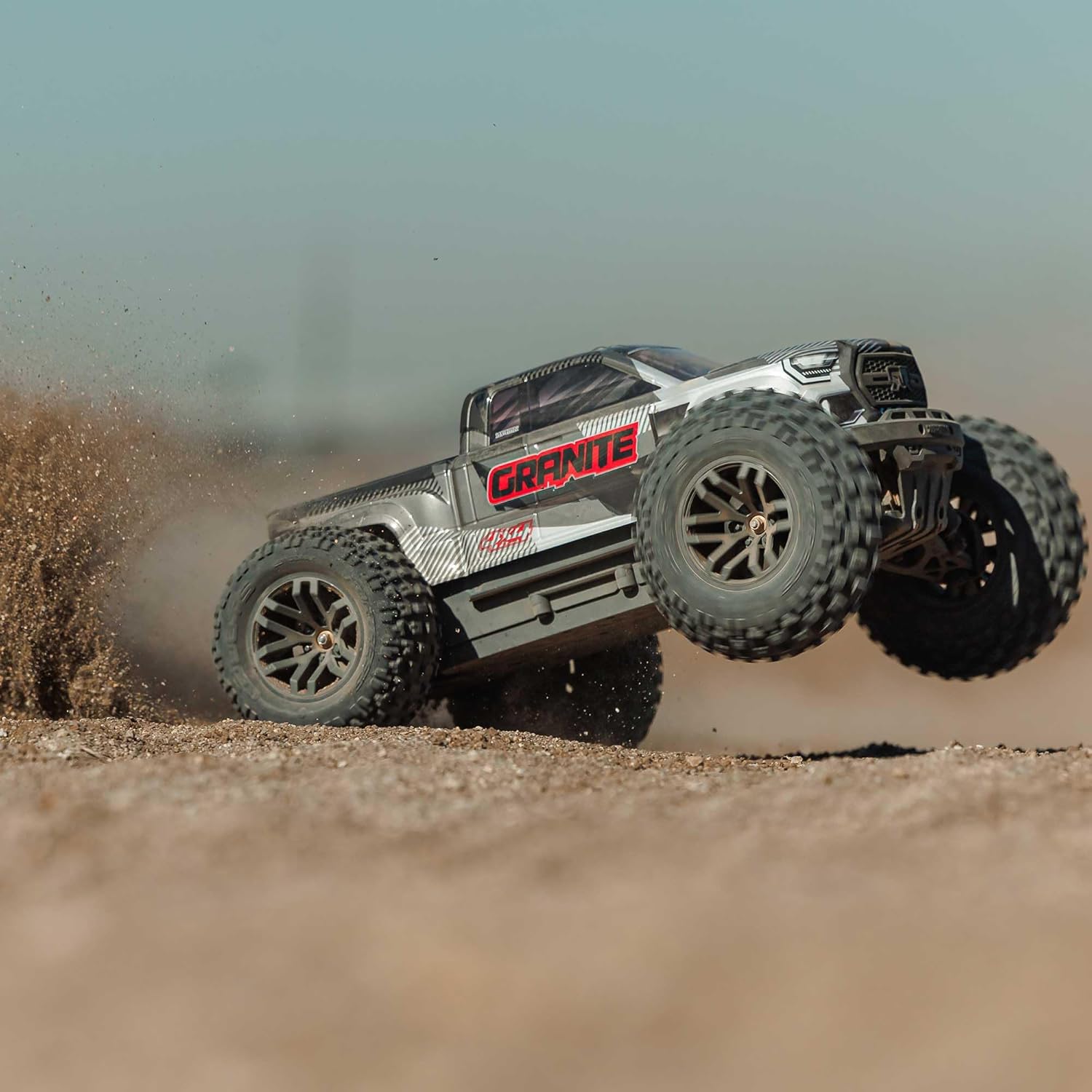 ARRMA RC Truck 1/10 Granite 4X4 223S BLX BRUSHLESS Monster Truck RTR with DSC, Gun Metal, ARA4302V4T3