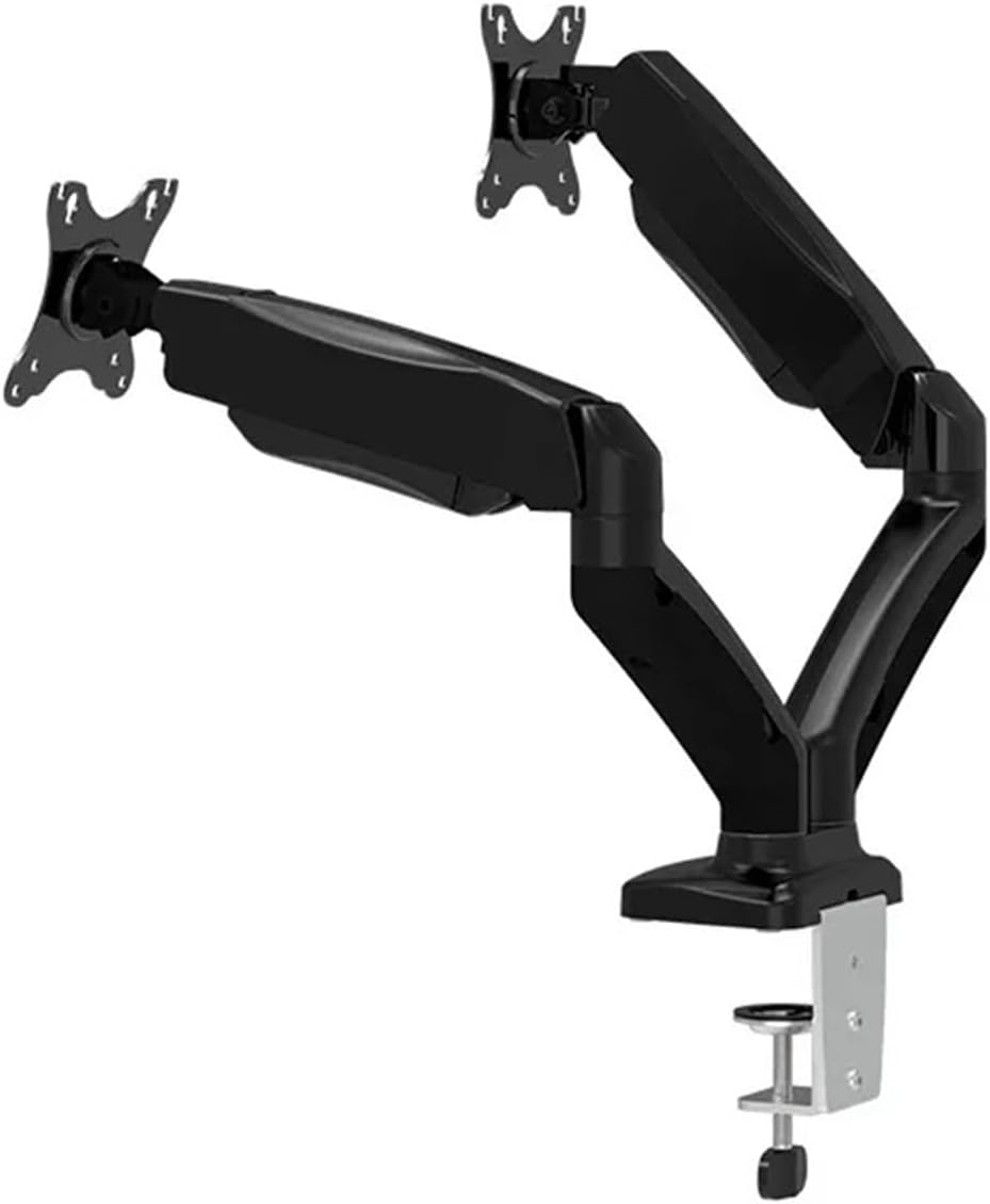 Height Adjustable Dual Monitor Stand Gas Spring Balanced Multi-Monitor Stand