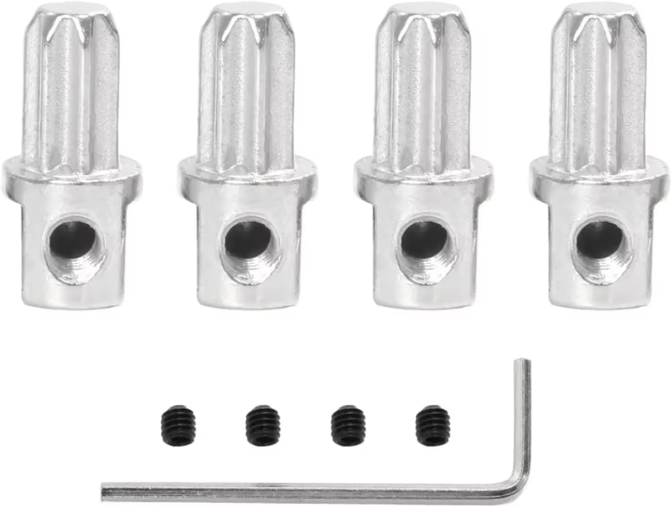 RC Car Accessories for Traxxas for Slash for Rustler for Stampede for Hobby 4X4 for VXL 9EMO HQ727 6888 1/10 4pcs Metal Center Drive Hub RC Car Upgrade Parts