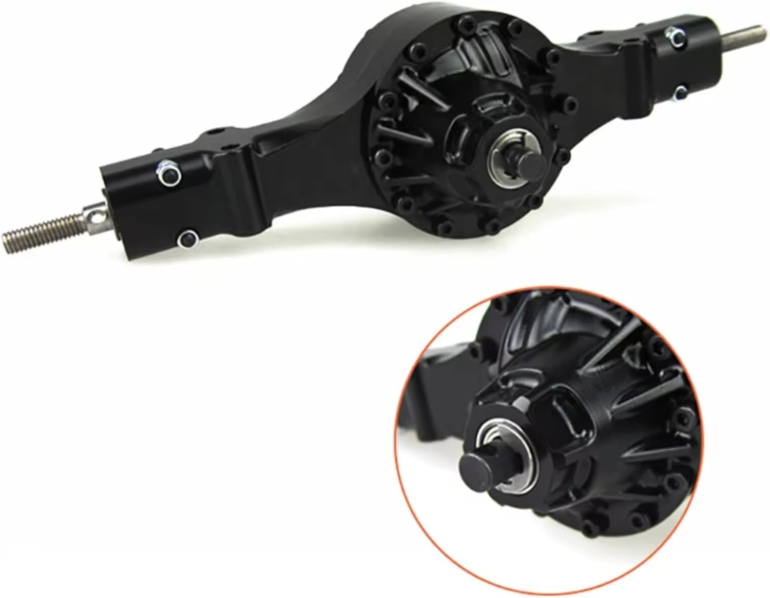 Rc Front Rear Axle for Tamiya 1/14 RC Car Model Tractor Truck Q9021 DIY Toy Spare Part Metal Rear Axle Differential Speed RC Accessories