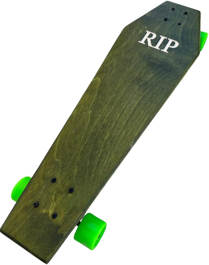 Coffin Death Tarot Green Skateboard | Longboard | 30x9 | Coffin Croozer