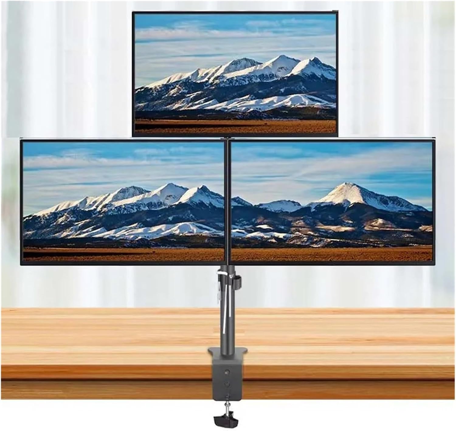 DL-T9023 Full Motion Dual Monitor Desk Stand, 10