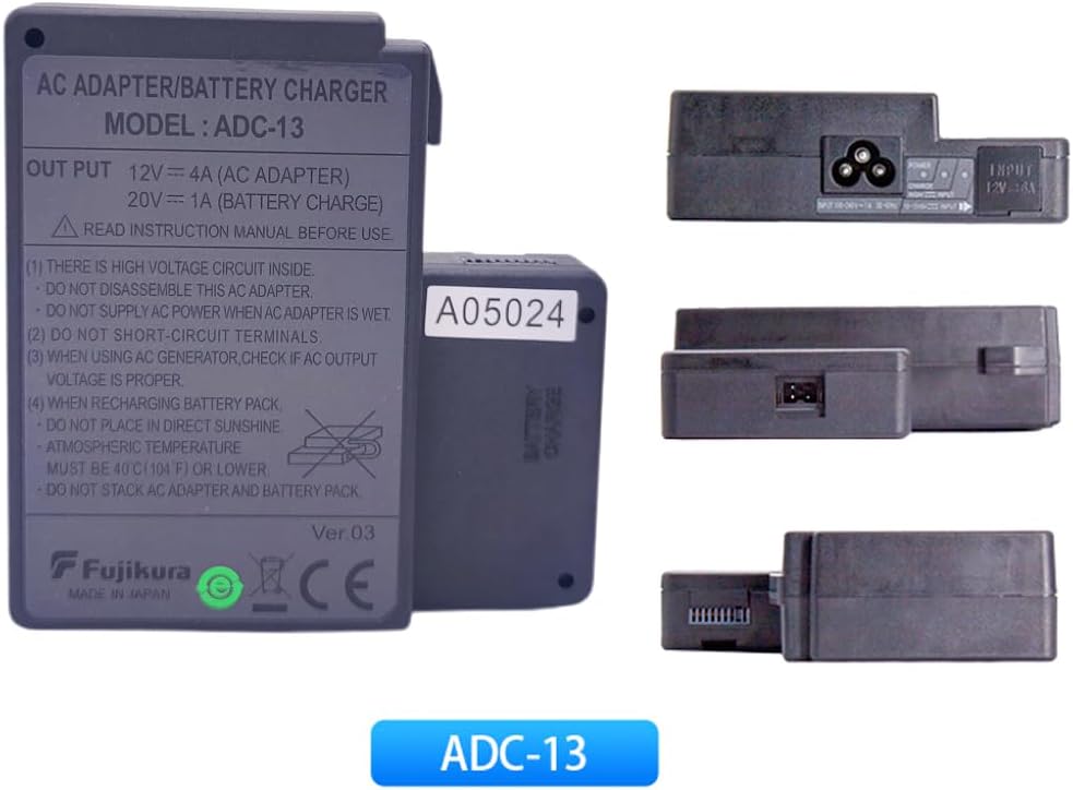 ADC-13 AC Adapter/Battery Charger for Fujikura FSM-60S 60R 18S18R Fusion Splicer