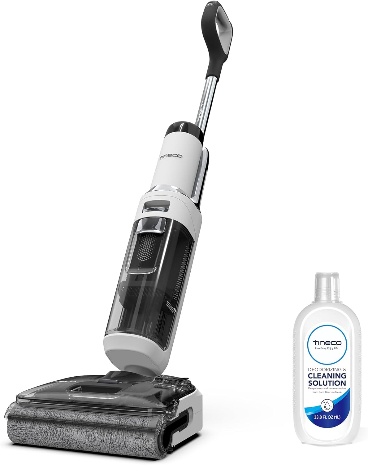 Tineco Floor ONE Stretch S6 Cordless Wet Dry Vacuum Cleaner, 180°Lay-Flat Smart Vacuum Mop&Floor Cleaning Solution 33.8 OZ