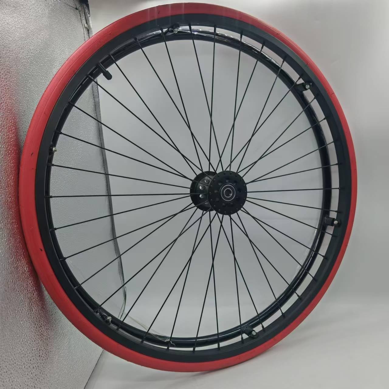 26 Inch Pneumatic Wheels Replacement Parts for Sports Wheelchair 1 Pair, 21×1 (25-540) Quick Release Rear Wheels with Handrim