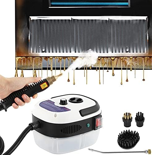 EDYYDS 2500W High Temperature Pressurized Steam Cleaner Hand-Held Portable Steam Cleaning Machine 1000Ml Tank for Kitchen Bathroom Furniture, Windows, Autos,with Cleaning Kit Tool