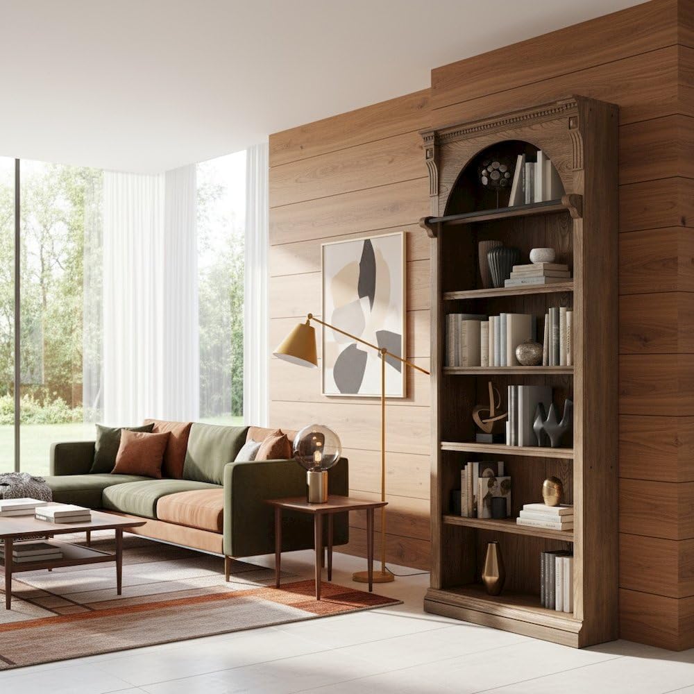 Starlight Stratton 8-Foot Tall Wood Bookcase, 94