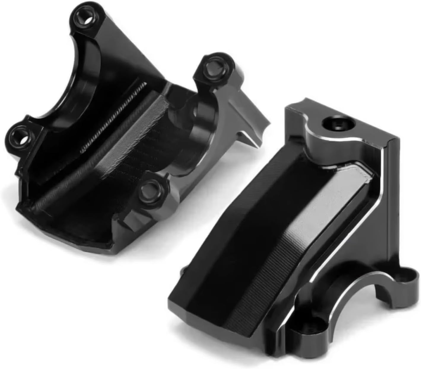 For Traxxas For X-Maxx 1:5 6S 8S 7780 1/5 1/6 For XRT 1/2 PCS Differential Housing Gearbox Cover Diff Case RC Car Accessories RC Vehicle Gearboxes(Black,2Pc)