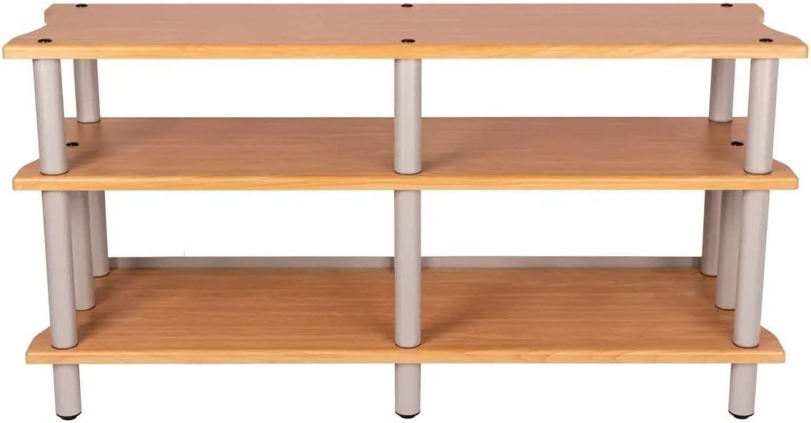 Monolith Double-Wide XL 3-Tier AV Stand - 300 lbs Weight Capacity Per Shelf