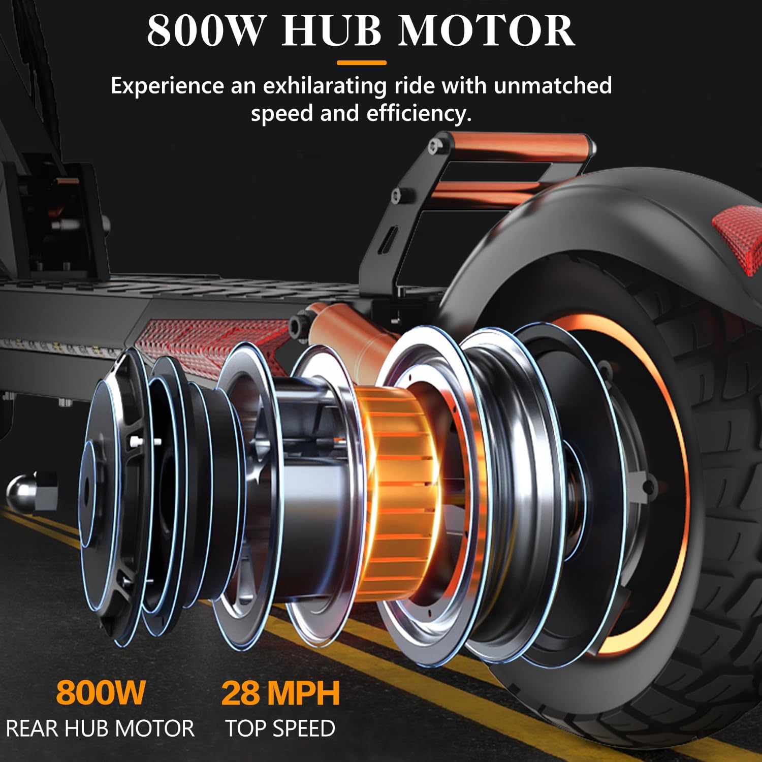 e Scooter for Adults, iENYRID Electric Scooter with Seat 1000W Peak Power Motorized Kick Scooters 10 Inch Off-Road Tires eScooter Up to 28mph Max, 20-30 Miles Long Range