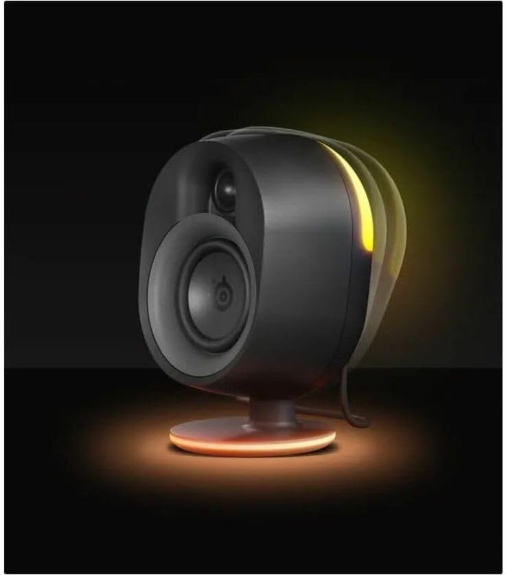 SteelSeries Arena 7 RGB Illuminated 2.1 Gaming Speakers with Powerful Bass, Subwoofer, and Bluetooth - For PC, PlayStation, Mobile