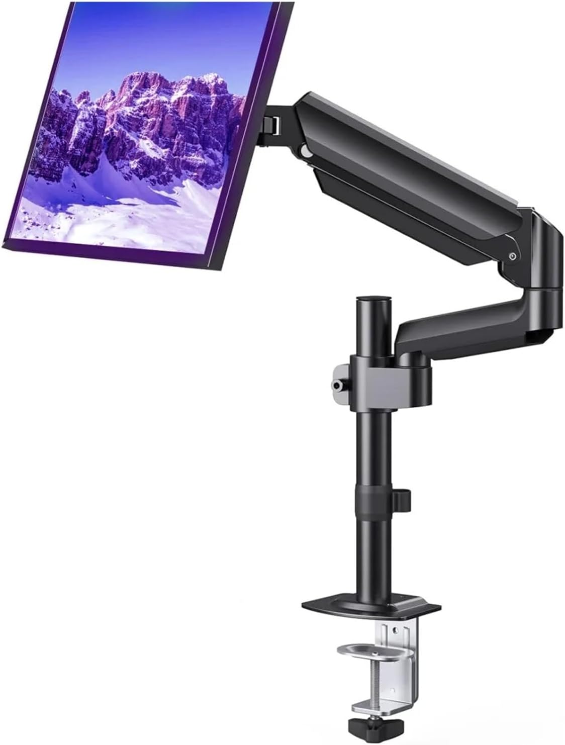 Aluminum Alloy Gas Spring Free Hovering Robotic Arm Bracket 13-32 Inch Support Base Screen Display Stand Desktop Storage(Size:B)