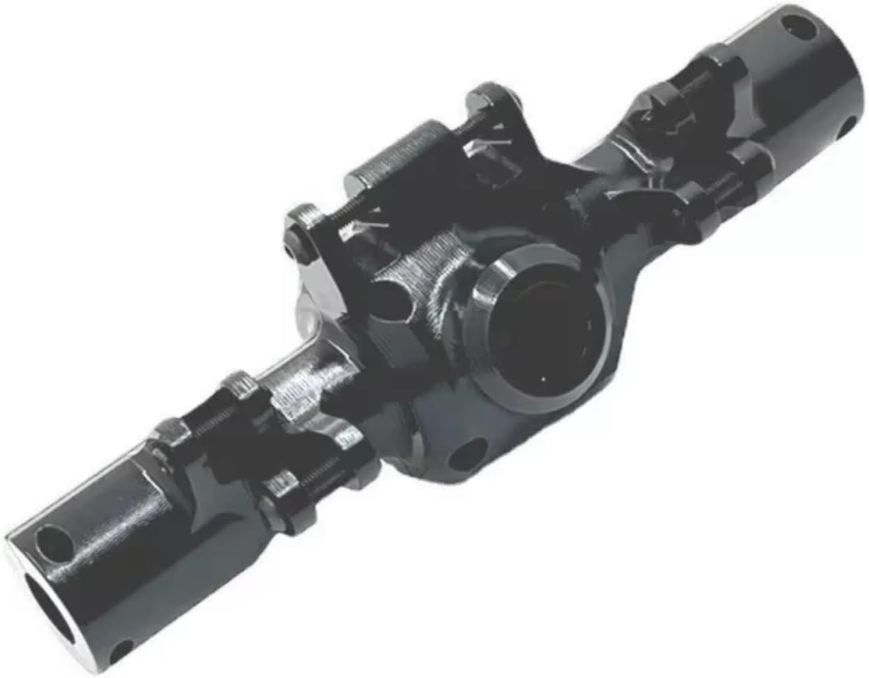 RC Cars Parts For Huangbo ZP1001 ZP1002 ZP1003 ZP1004 1/10 Metal CNC Front And Rear Axle Shell RC Car Upgrade Parts(Black)