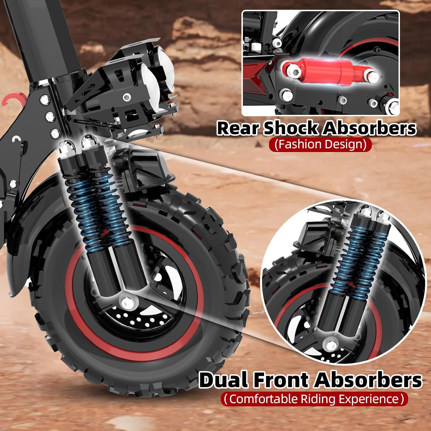 Electric Scooter for Adults, 37 Miles Long Range, 34 Mph, 11