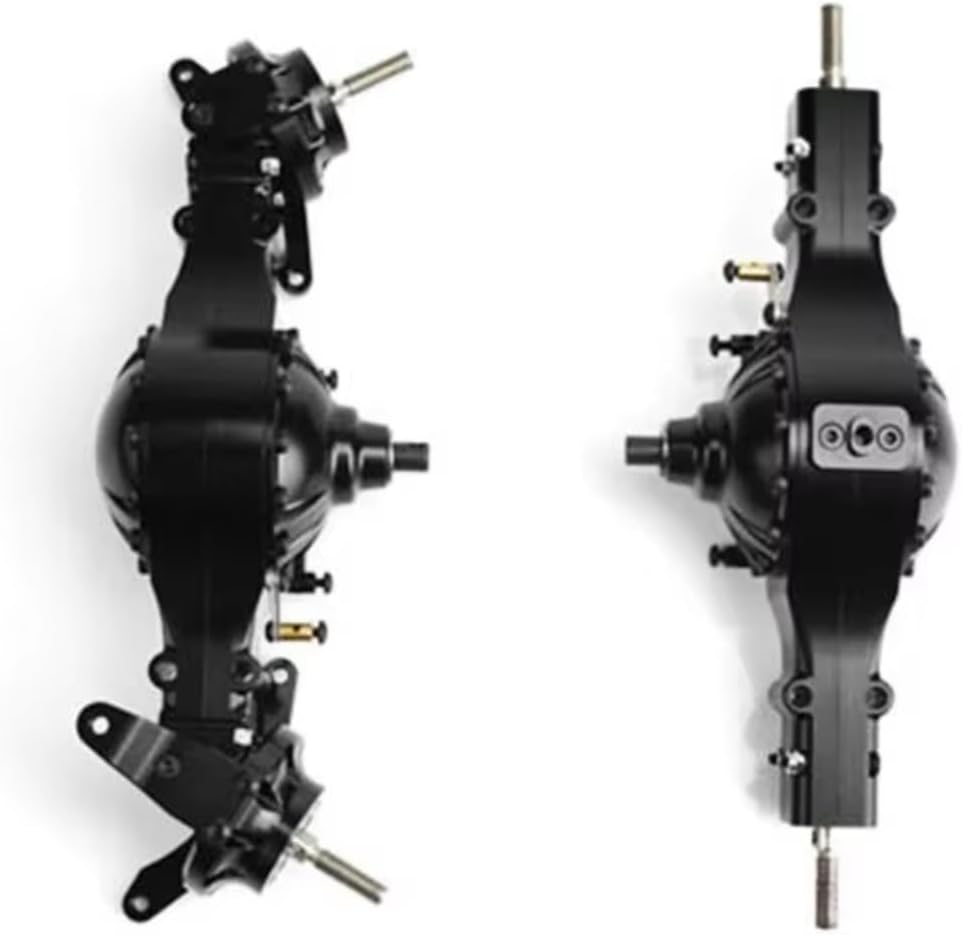 RC Axle Models For Tamiya TH02067 1/14 4X4 4WD Metal Front Diff Lock Rear Axle Tractor Truck Model Outdoor For Toys Accessory