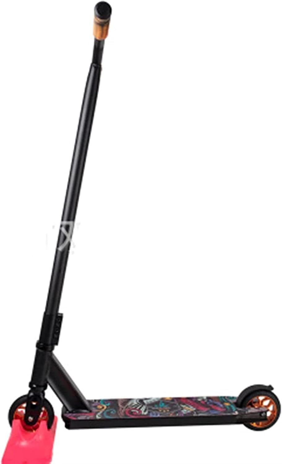 Adult Street Car Scooter HIC Safety System Professional Extreme Sports Car Stunt Scooter (Color : Red) (Black)