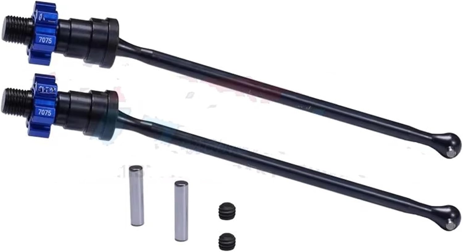 RC Car Drive Shafts for Traxxas 1/5 for X-Maxx 8S for Monster Truck 77086-4 77097-4 Front Rear Drive Shaft 7075 Alloy Hex 7750X#7768#7756# Transmission Shaft RC Car Parts(Blue)