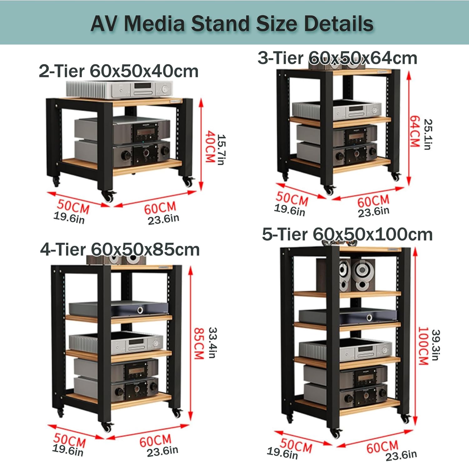 Media Stand 2/3/4/5-Tier