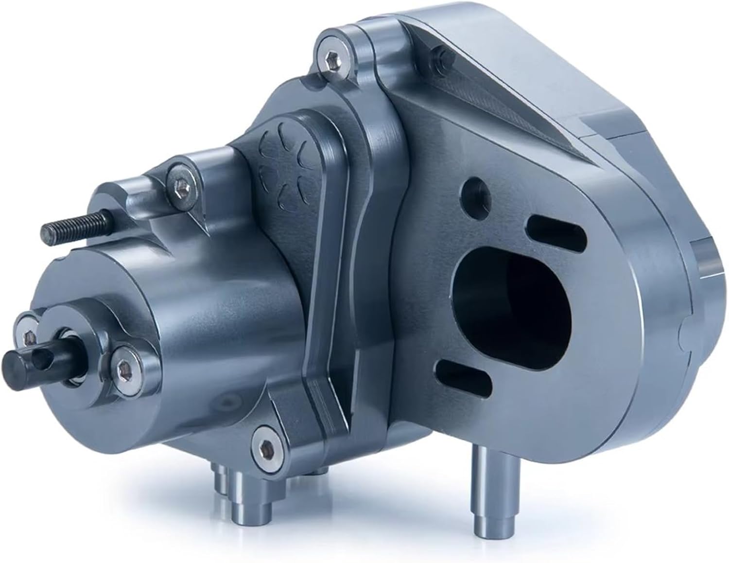 Compatible with Axial for SCX10 II for AXI03004 for Capra 1/10 RC Car Crawler Parts Dig Transmission Box Metal Complete Gearbox Dig Gear RC Car Part Accessories