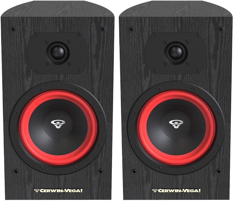 Cerwin Vega!LA Series 6.5 2-Way Bookshelf Speakers (Pair) - LA165B(Black)