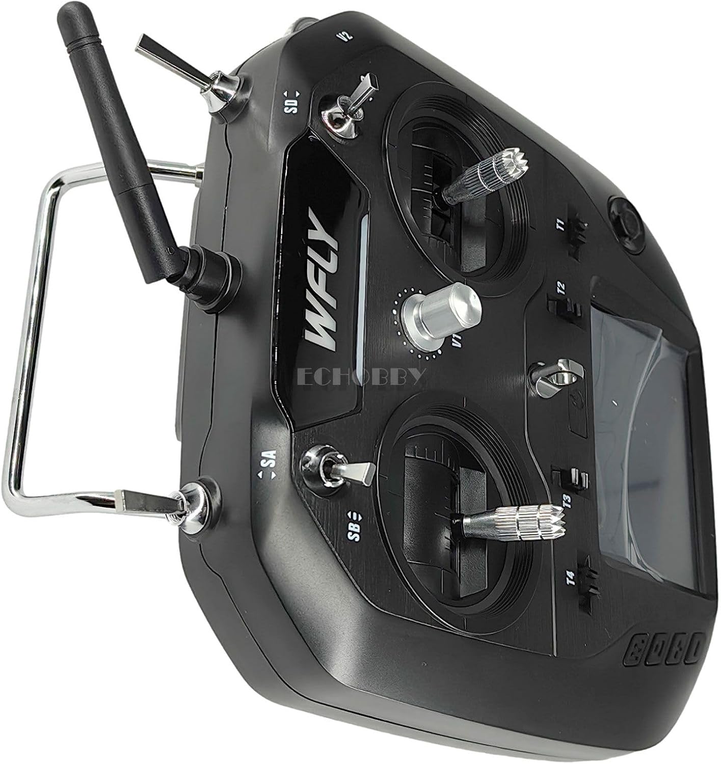 WFLY ET07 +RF207S 10Ch Digital Proportional RC System for Airplane Glider Helicopter Multi-Rotors Vehicle Ship (Mode 2 (Left Hand Throttle))